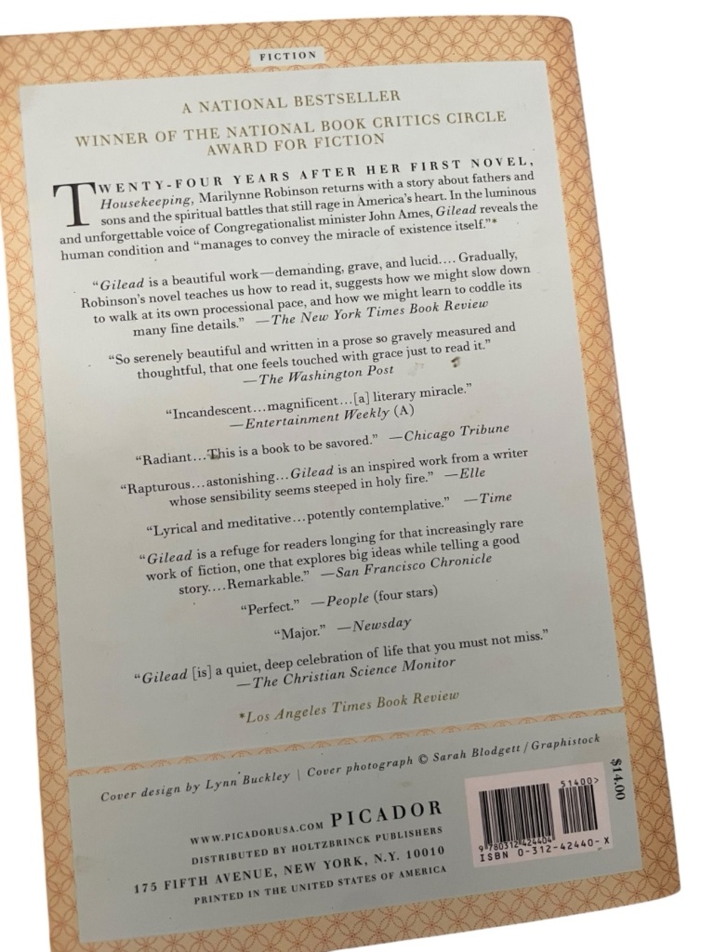 Gilead by — Soft White Novel - Picture 2 of 4